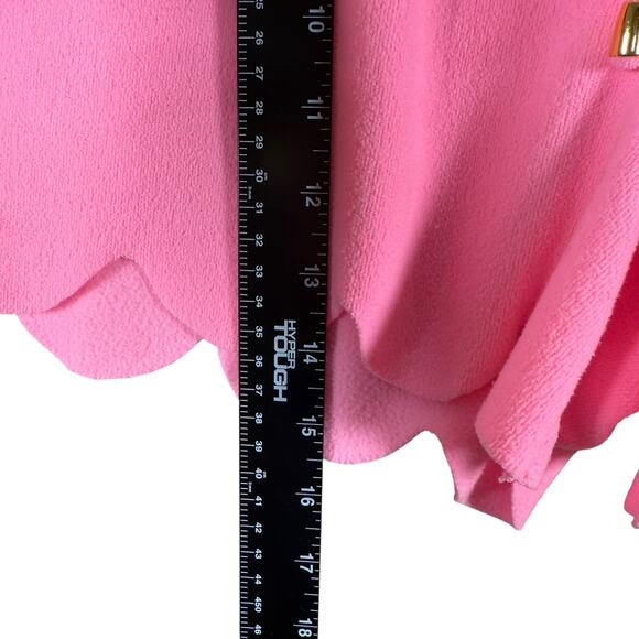 Dudley Stephens Scallop Fleece Shorts | Hot Pink Lounge Casual | Women’s XS - Picture 8 of 8